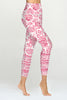 Mia  - Pink Floral Bandana - 7/8  Legging  (High-Waist) - LIMITED EDITION