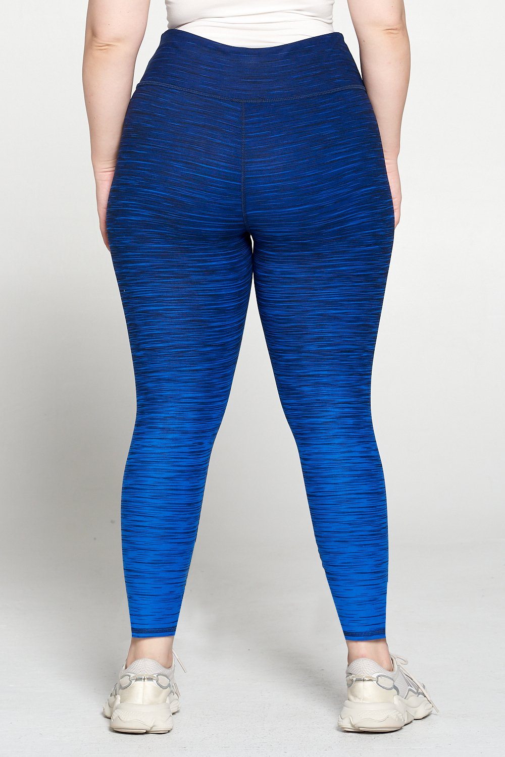 + Dark Royal Blue Ombre 7/8 Legging - Plus Size
