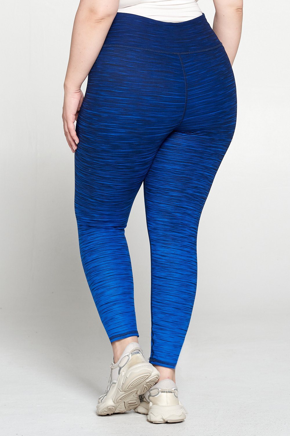 + Dark Royal Blue Ombre 7/8 Legging - Plus Size