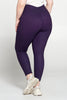 + Grape Leopard 7/8 Legging - Plus Size