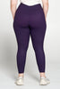 + Grape Leopard 7/8 Legging - Plus Size