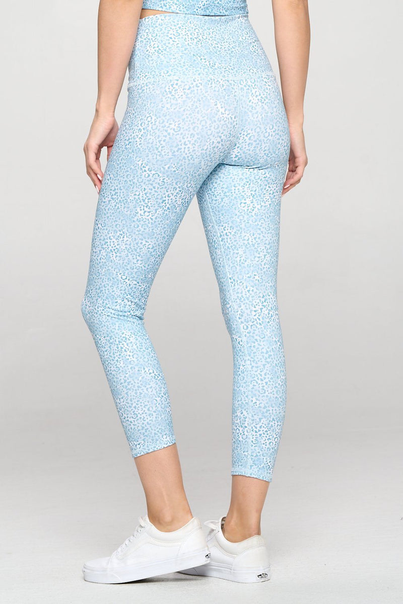 Mia Baby Blue Cheetah 7/8 Legging (HighWaist) EVCR