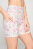 Mia Shorts - Snow Garden Shorts w Pockets 5" (High-Waist)