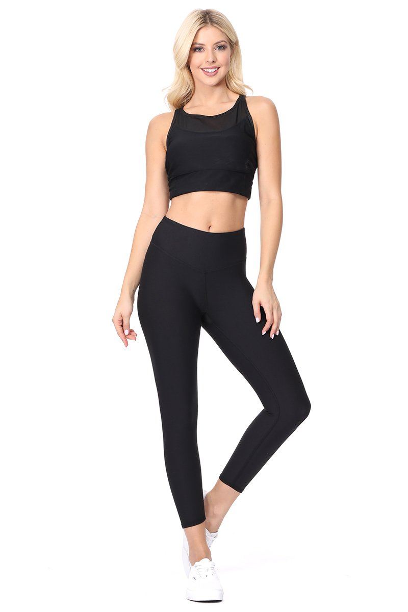 Evenlina Capri Compression Leggings in Black