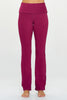 Jessica - Festival Fucsia - Fold - Over Waistband Straight Flare Legging