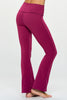 Jessica - Festival Fucsia - Fold - Over Waistband Straight Flare Legging