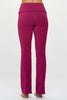 Jessica - Festival Fucsia - Fold - Over Waistband Straight Flare Legging