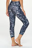 Kate - Cheetah Airbrush - Cross Over - Capri Legging (High-Waist)