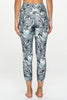 Kate - Sage Tropical - Cross Over - Capri Legging (High-Waist)