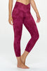 Kate - Festival Fuchsia Tie Dye - Cross Over - Capri Legging (High-Waist)