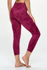 Kate - Festival Fuchsia Tie Dye - Cross Over - Capri Legging (High-Waist)