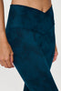 Kate - Peacock Tie Dye - Cross Over - Capri Legging (High-Waist)