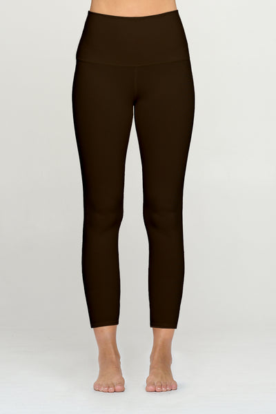 Brown Middle Waisted Leggings 25” & Reviews - Brown - Sustainable Yoga  Bottoms | BERLOOK