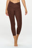 Kate - Coffee Abstract Cheetah - Cross Over - Capri Legging (High-Waist)