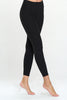 Zoey - Solid Black - No Front Seam Full-Length Legging (High-Waist)