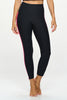 Madison - Black - Hot Pink Stripes - 7/8 Legging (High-Waist)
