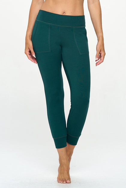 Rosy - Hunter Green - Ultra Lightweight Joggers w Pockets