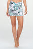 Set - Tropical Buzz & Plain Black - Cross Over Shorts w Pocket - 2 pcs