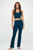 Jessica - Peacock Fold - Over Waistband Straight Flare Legging
