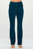 Jessica - Peacock Fold - Over Waistband Straight Flare Legging