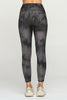 Liz - Black Wet Sand Abstract w Pockets 7/8 Legging