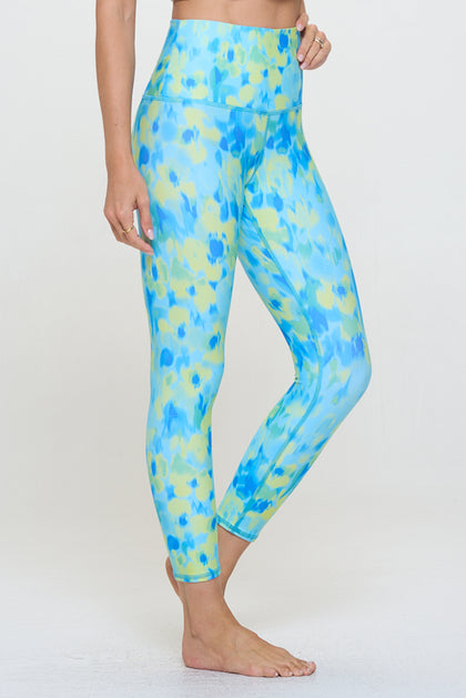 Mia -  Smudge Abstract Paint - 7/8 Legging (High-Waist) - LIMITED EDITION