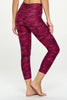 Kate - Festival Fuchsia Camo - Cross Over - Capri Legging (High-Waist)