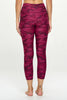 Kate - Festival Fuchsia Camo - Cross Over - Capri Legging (High-Waist)