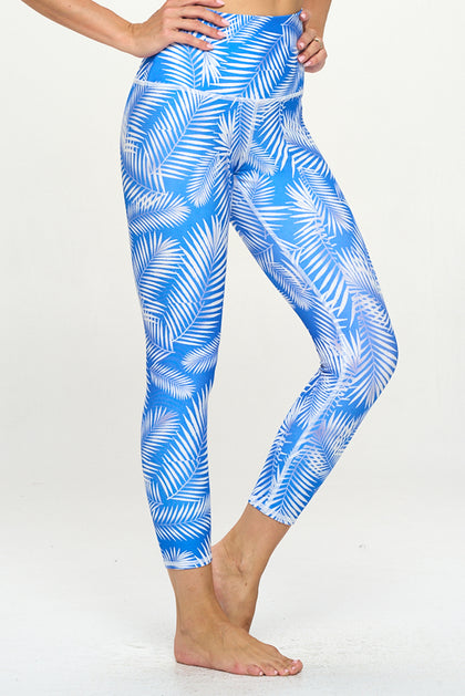 Mia -  Tropical Palms - 7/8 Legging (High-Waist) - LIMITED EDITION