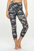 Ariana - Dove Mix Camo -  Compression Capri  (High-Waist)