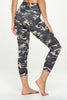 Ariana - Dove Mix Camo -  Compression Capri  (High-Waist)