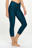 Kate - Abstract Snake Shade - Cross Over - Capri Legging (High-Waist)