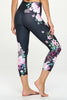 Ariana - Floral Night - Capri Legging (High-Waist)