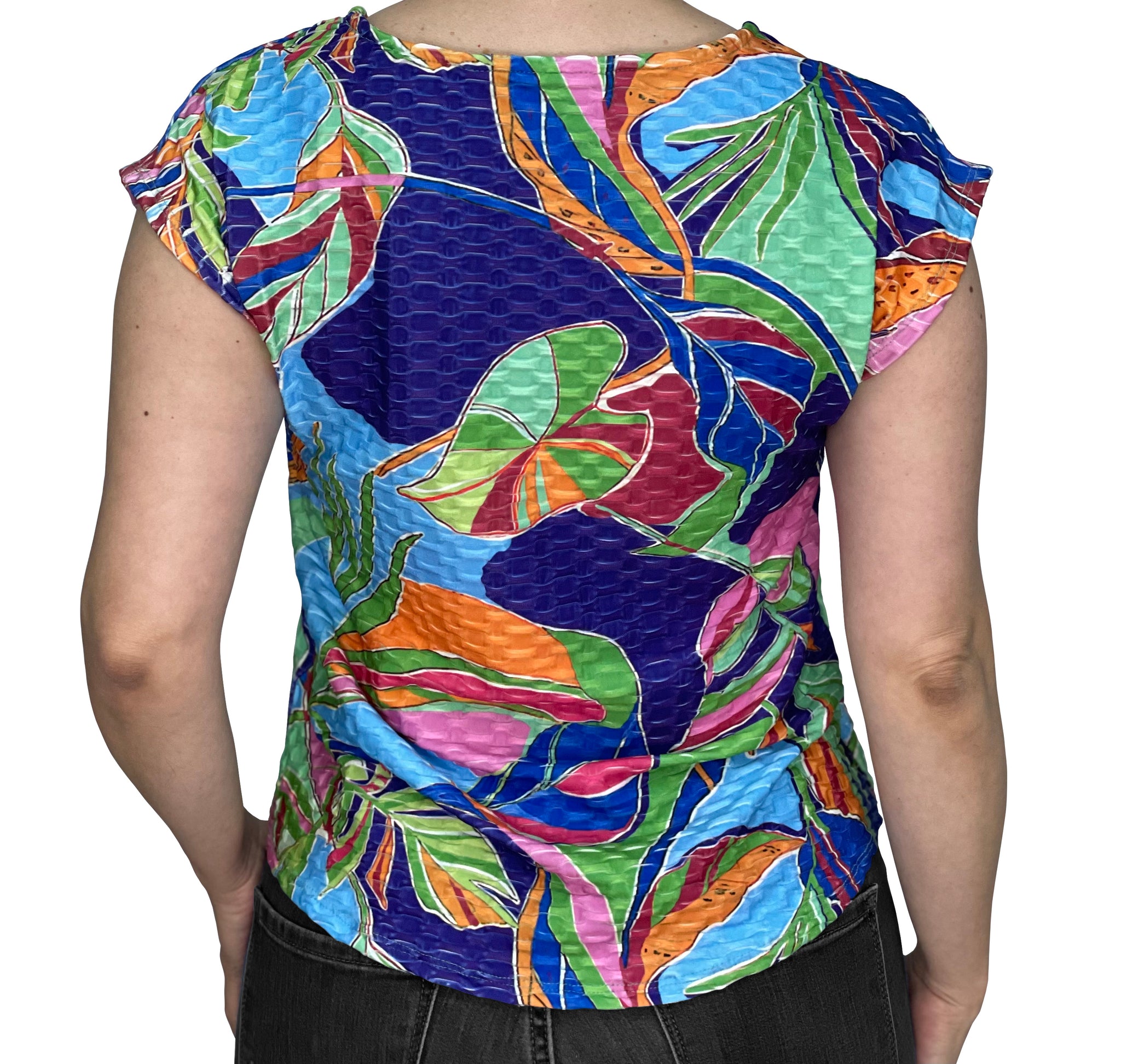 Ruth - Multicolor - Abstract Floral  - Top