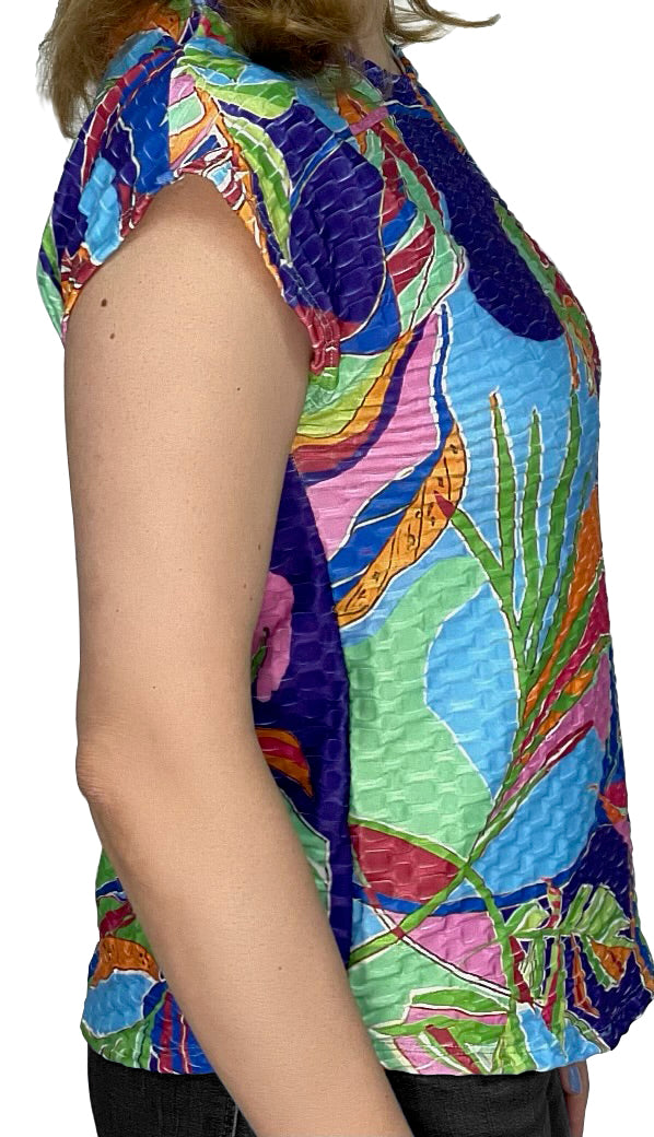 Ruth - Multicolor - Abstract Floral  - Top
