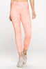 Mia - Peach Mineral Wash 7/8 Legging (High-Waist) - FINAL SALE