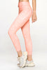 Mia - Peach Mineral Wash 7/8 Legging (High-Waist) - FINAL SALE