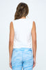 Caro - White Loose Knot Tank - LIMITED EDITION