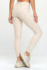 Tate - Snow Taupe Cheetah Crossover Full-Length Legging (High-Waist)**Final Sale**