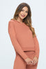 Ellie - Copper - Hoodie Sweatshirt With Thumbholes