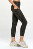 Liz - Deep Agave Snow Leopard w Pockets 7/8 Legging**SALE**