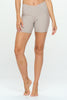 Lilly - Dove - Cross Over Shorts w Pocket 5" (High-Waist)