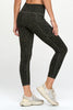 Liz - Deep Agave Snow Leopard w Pockets 7/8 Legging**SALE**