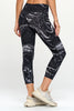 Liz - B/W Marble w Pockets 7/8 Legging