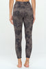 Cristina - Wet Sand Blur Hamsa Cross Over 7/8 Legging (High-Waist)