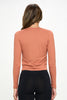 Sky - Copper Ultra Lightweight Crisscross Crop Long Sleeve