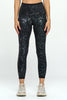 Mia - Black Iridescent Shine Snake Legging (High-Waist) - LIMITED FOIL EDITION