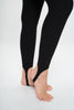 Chiara - Black-  Stirrup 7/8 Compression Legging (High-Waist)- FINAL SALE