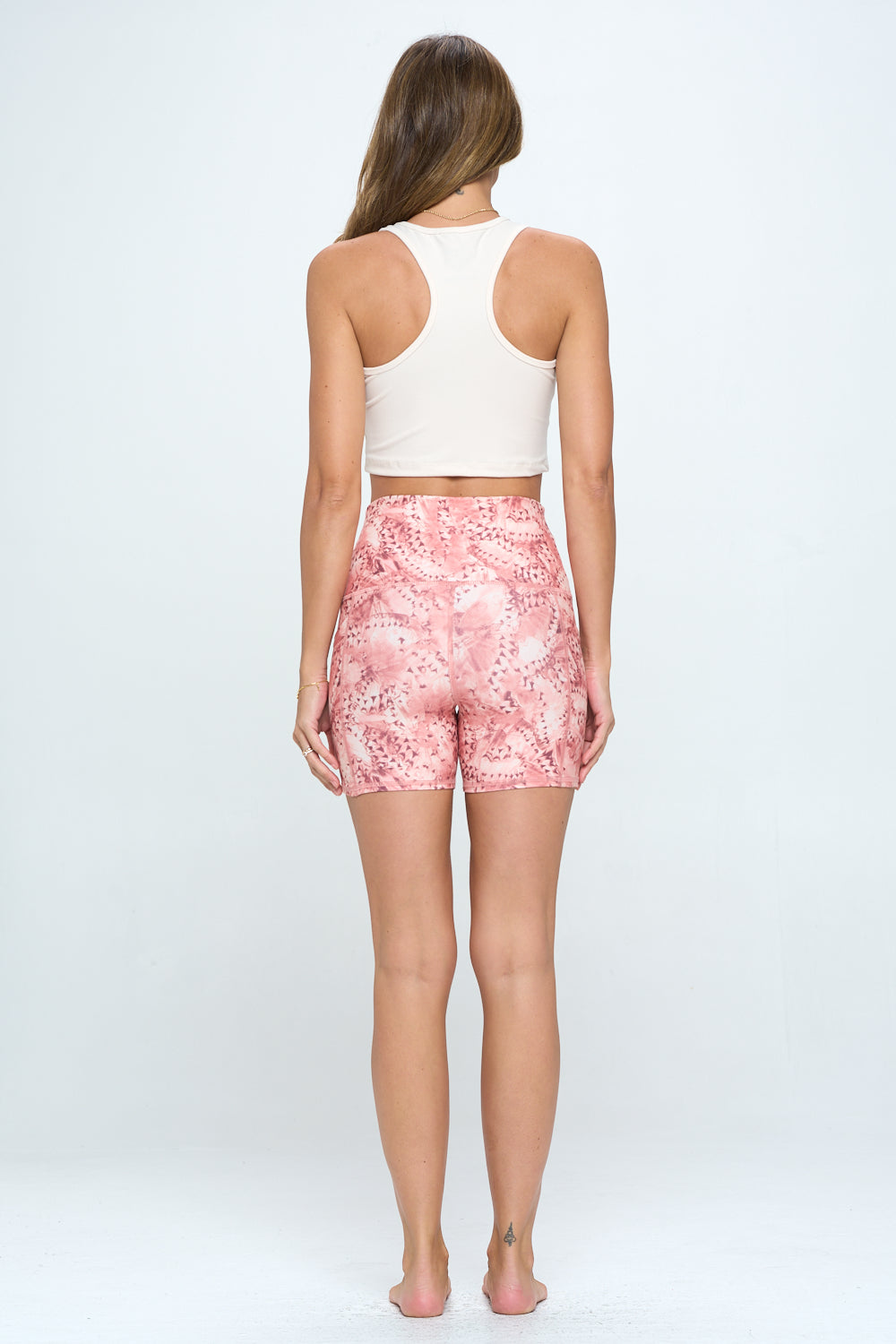 Mia Shorts -Ginger Butterfly Effect w Pockets 5" (High-Waist) - LIMITED EDITION