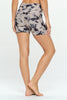 Lilly - Dove Tie Dye - Cross Over Shorts w Pocket 5" (High-Waist)